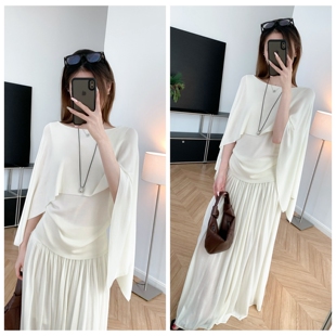 2026春夏套头慵懒显上衣气质罩衫 天丝莱赛尔针织衫 斗篷式 大女主