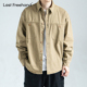 新款 LFH写意 休闲衬衣外套 复古衬衫 男秋季 重磅纯棉重水洗长袖 工装