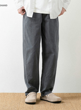LFH写意 春季新款日系复古水洗直筒工装裤男潮牌宽松百搭休闲长裤