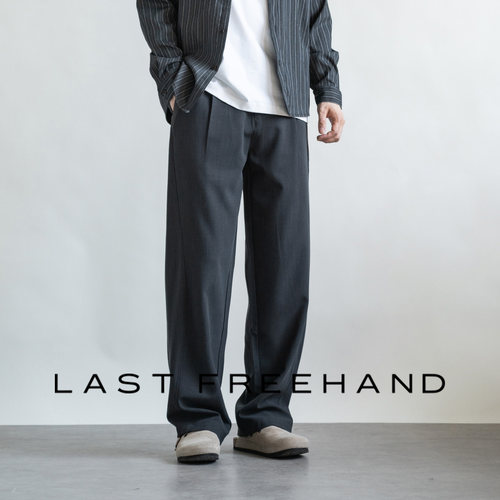 LFH写意春季新款直筒休闲长裤