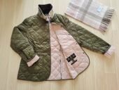 上海现货barbour 棉衣无蜡外套 Deveron女士菱格棉服春秋薄款