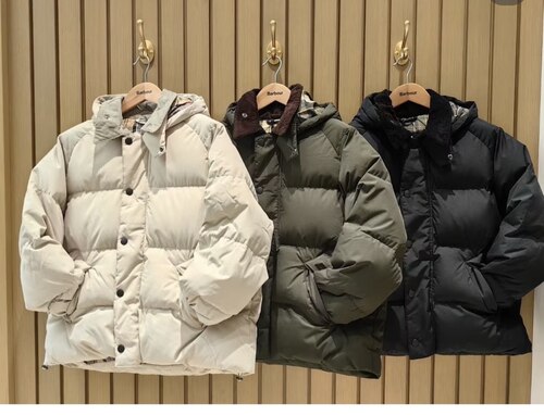 上海现货英国Barbour OS Down Transport男士宽松羽绒服MQU1799