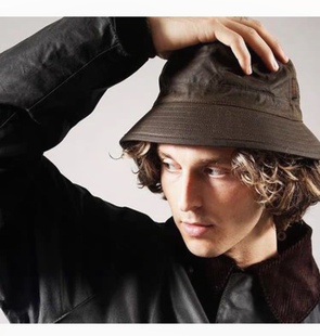 上海现货英国barbour hat防雨涂蜡油蜡男女渔夫帽盆帽太阳帽