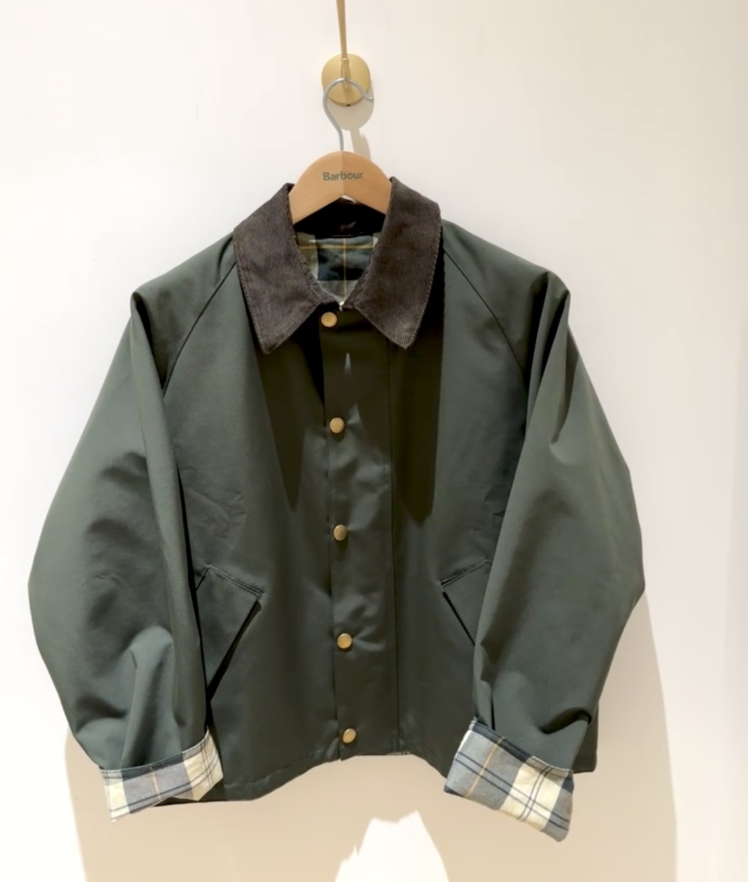 上海现货Barbour OS Rev Transport日版无蜡外套双面穿夹克风衣