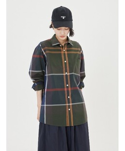 现货Barbour Fortrose Shirt经典格纹纯棉格纹衬衫春秋MSH4991