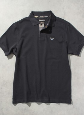 上海现货barbour tartan pique polo苏格兰格纹珠地棉纯棉polo衫