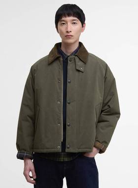 英国Barbour transport男女保暖棉服外套巴恩风夹克棉衣mca1122