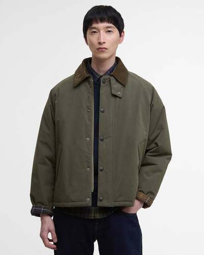 英国Barbour transport男女保暖棉服外套巴恩风夹克棉衣mca1122