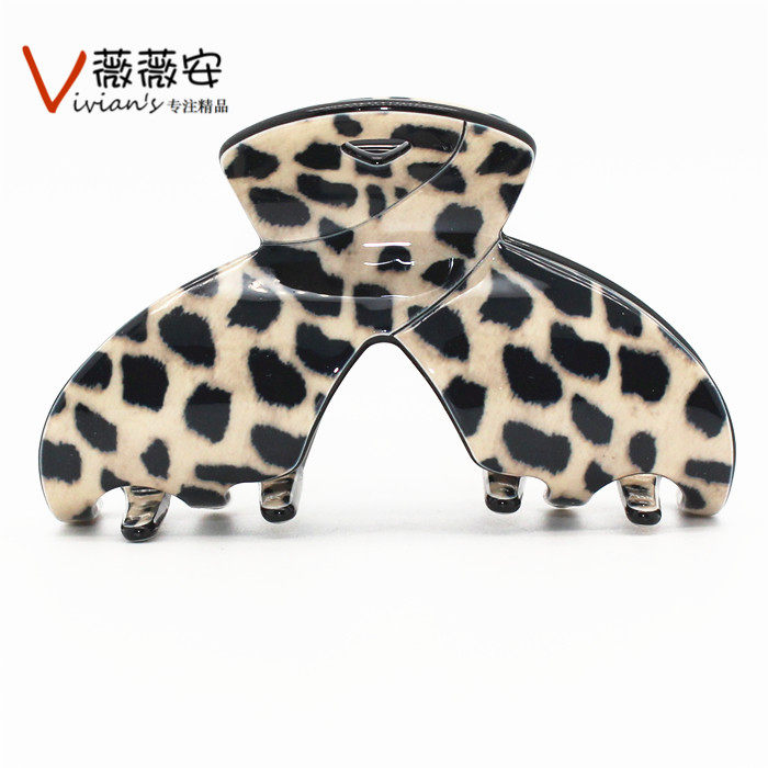 法国佩妮chaplet正品 交叉树脂日韩简单百搭大号抓夹发抓饰品爪夹