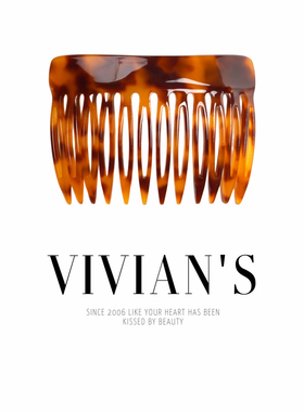 法式气质刘海12齿插梳~简约优雅~佩妮Chaplet发梳发插发卡倒插梳