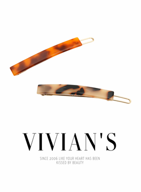 经典简约边夹~法式优雅~佩妮chaplet青蛙扣夹一字夹刘海夹侧边夹