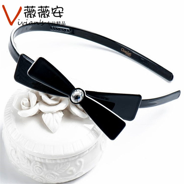 法国佩妮chaplet发箍水钻蝴蝶结