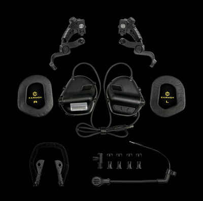 EARMOR耳魔 M32X Mark3专业头盔版电子拾音降噪通讯耳机射击战斗