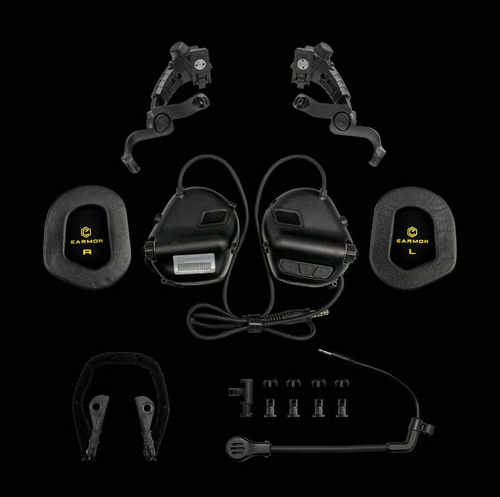 EARMOR耳魔 M32X Mark3专业头盔版电子拾音降噪通讯耳机射击战斗