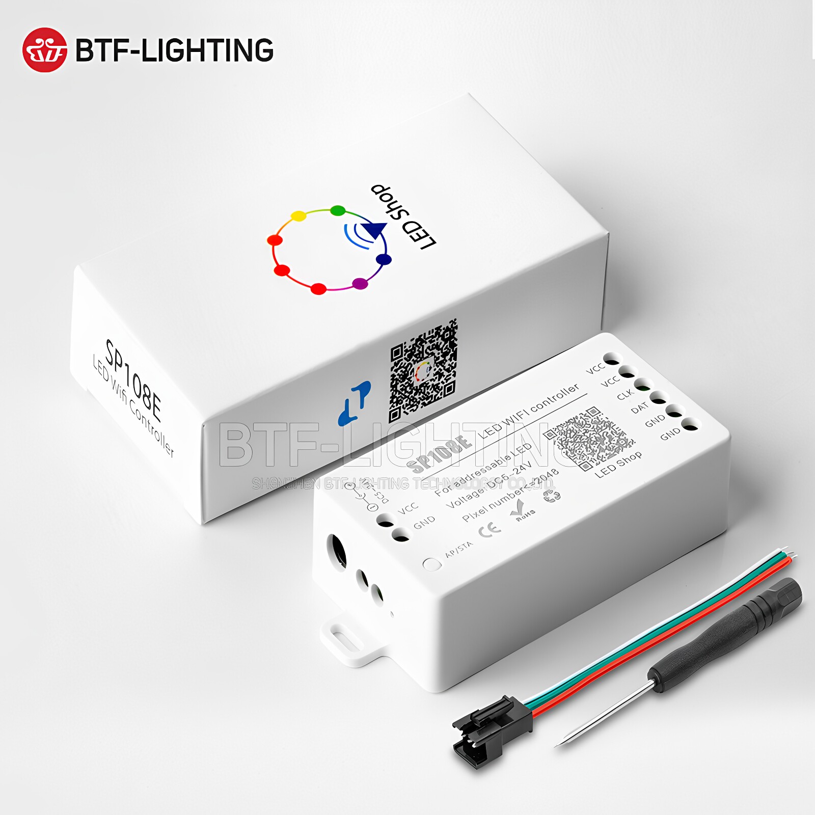 SP108全彩WiFi控制LED智能控制器图片