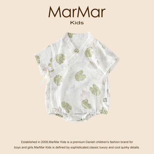 纱布包屁衣纯棉三角哈衣短袖 薄款 连体衣 KIDS婴儿夏季 丹麦MARMAR
