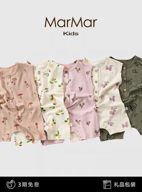 丹麦MARMAR KIDS宝宝爬服短袖夏季薄款婴儿背心哈衣外穿短连体衣