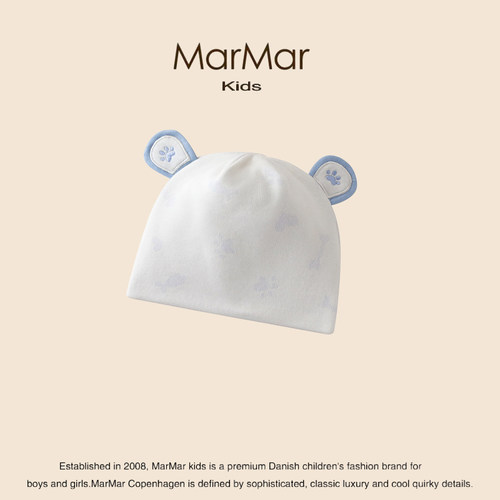 MARMAR新生儿纯棉护卤门胎帽