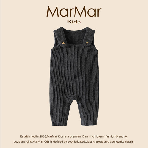 丹麦MARMARKIDS毛线针织背带裤