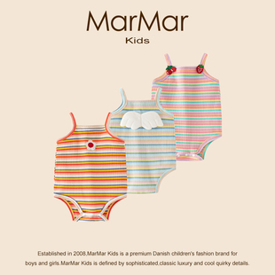 丹麦MARMAR 背心 KIDS婴儿吊带包屁衣纯棉薄三角连体哈衣肚兜无袖