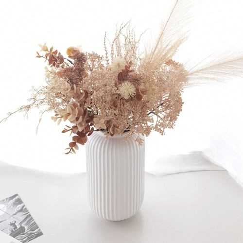 侘寂凤复古仿真花材尤加利芦苇草