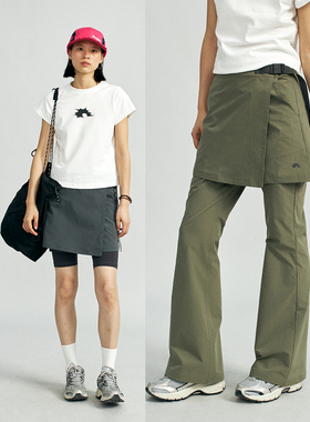 NKGC 2023SS 复古Y2K千禧年机能印花可拆卸长裤裙裤两件套女