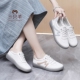 防滑软底妈妈鞋 三只羊一脚蹬舒适休闲百搭小白鞋 女2026春秋健步鞋