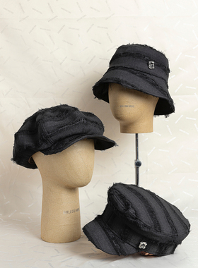 HallowHare丝绒闪钻小香风时尚百搭系列渔夫帽报童帽海军帽