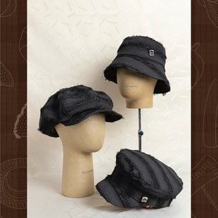 HallowHare丝绒闪钻小香风时尚百搭系列渔夫帽报童帽海军帽