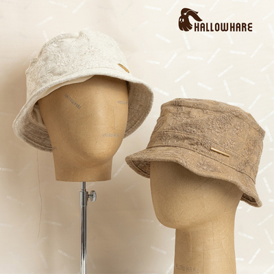 质感重工文艺绣花工艺渔夫帽