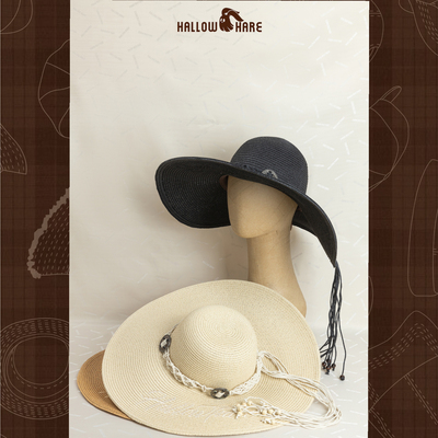 HallowHare重工民族风大檐草帽