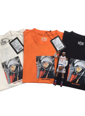实力现货 SSUR PLUS  TEE 宇航员短袖T恤圆领 潮牌男女情侣卡通
