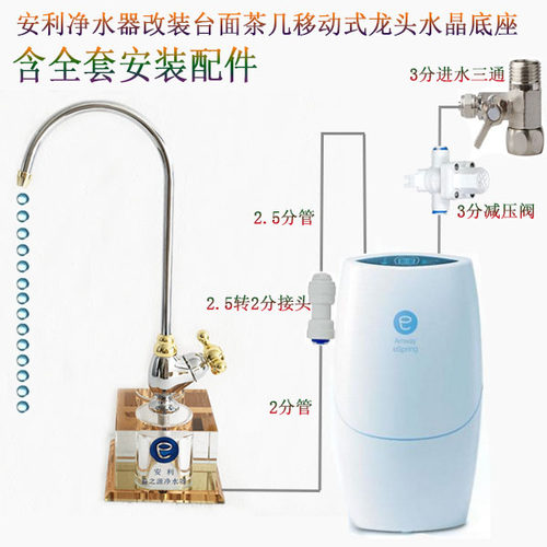 安利益之源茶几台面改装净水器