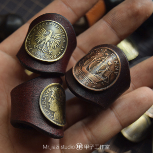 原创阿美咔叽美式 潮搭配 复古RRL手工方巾扣机车头巾丝巾牛仔个性