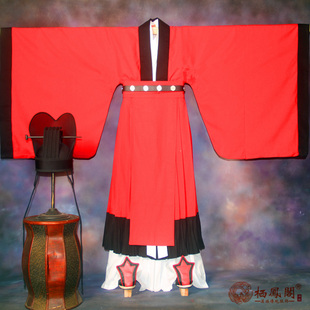 栖凤阁汉服唐代朝服唐朝官服唐代进贤冠朝服唐代婚服假绛色公服