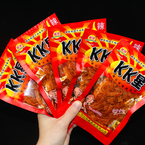 湖南特产麻辣零食kk星辣条