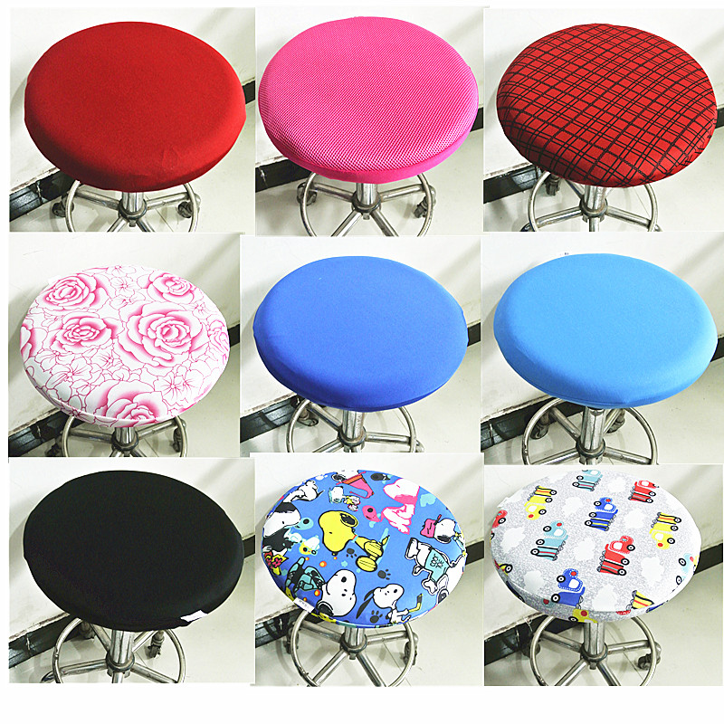 美容理发弹力凳套定制吧台园凳