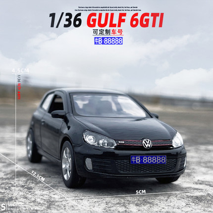 RMZcity1/36高尔夫6 GTI合金属汽车模型裕丰玩具车收藏送礼物摆件