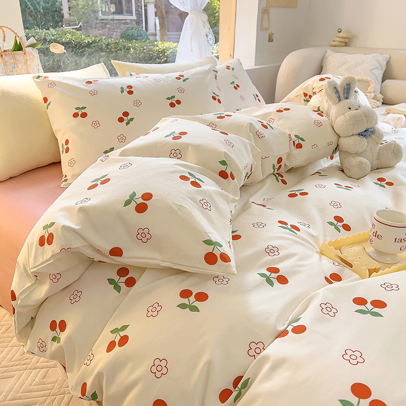 米兰娜田园纯棉三件套四件套