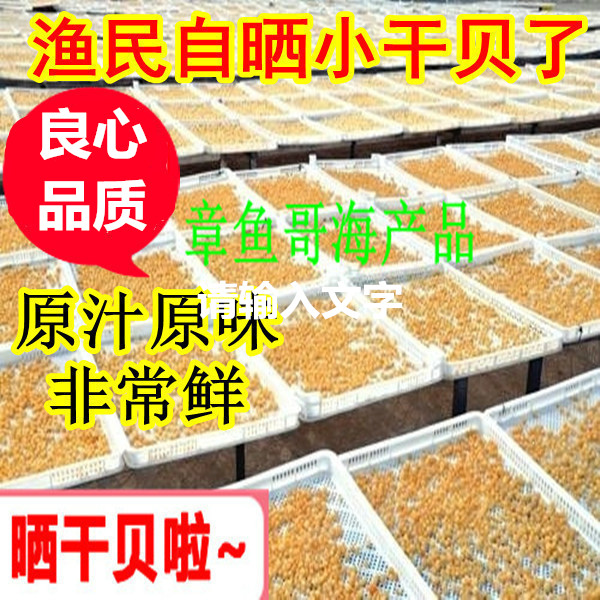 良心货淡干大干贝不加盐瑶柱元贝小扇贝丁原汁原味非即食渔民自晒 水产肉类/新鲜蔬果/熟食 干贝/瑶柱 原图主图