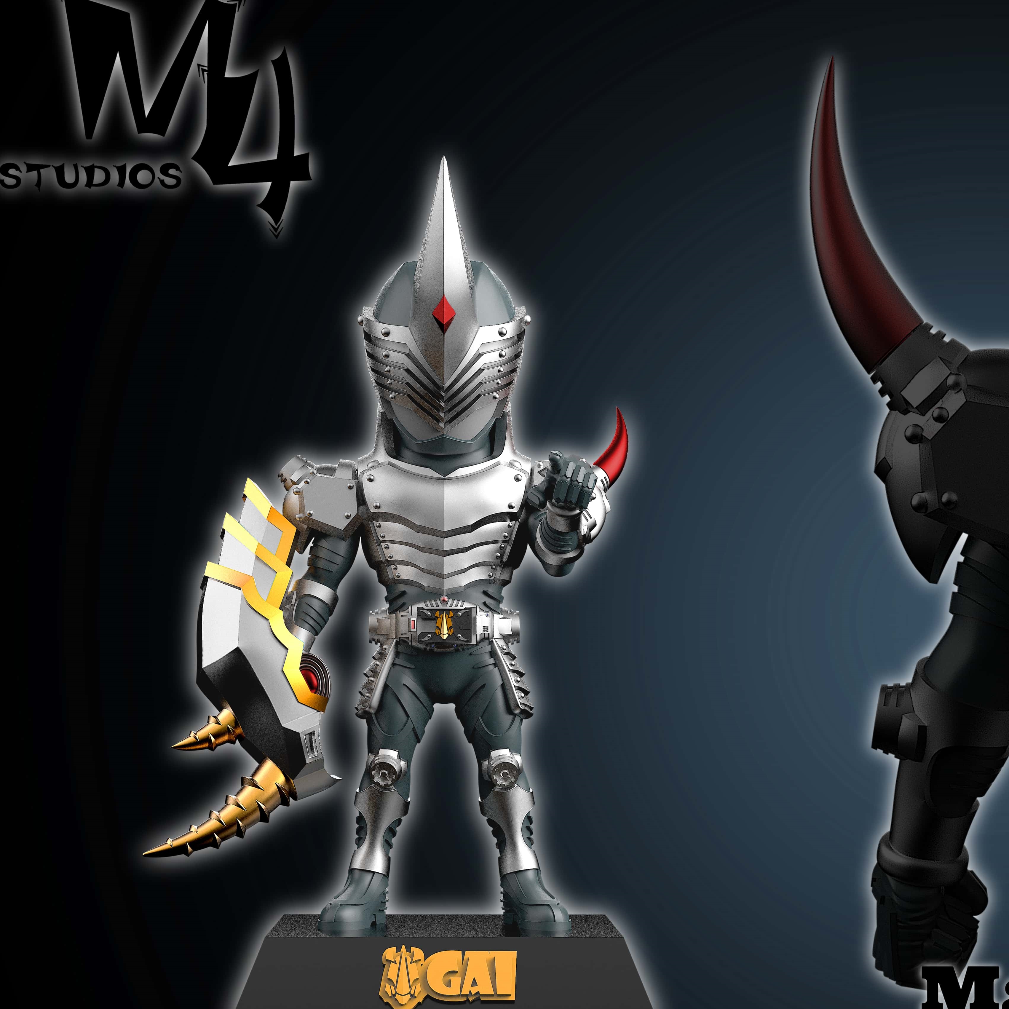 m4工作室第五弹假面骑士.铠