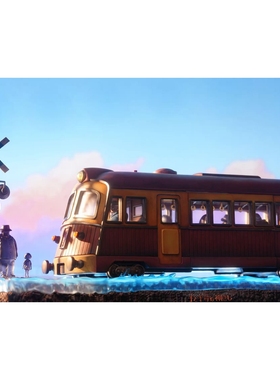 【九月JJ】代购定金OPM工作室 桌面011 海上列车与站台 宫崎骏