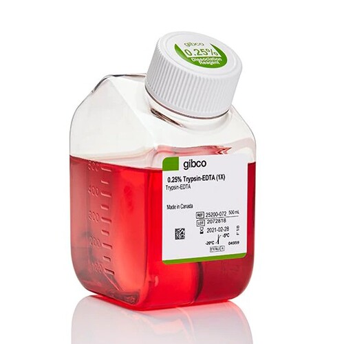 Gibco胰蛋白酶EDTA(0.25%)酚红
