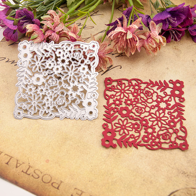 切割模板DIY刀模cutting die贺卡相册Scrapbook制作工具 百花争艳
