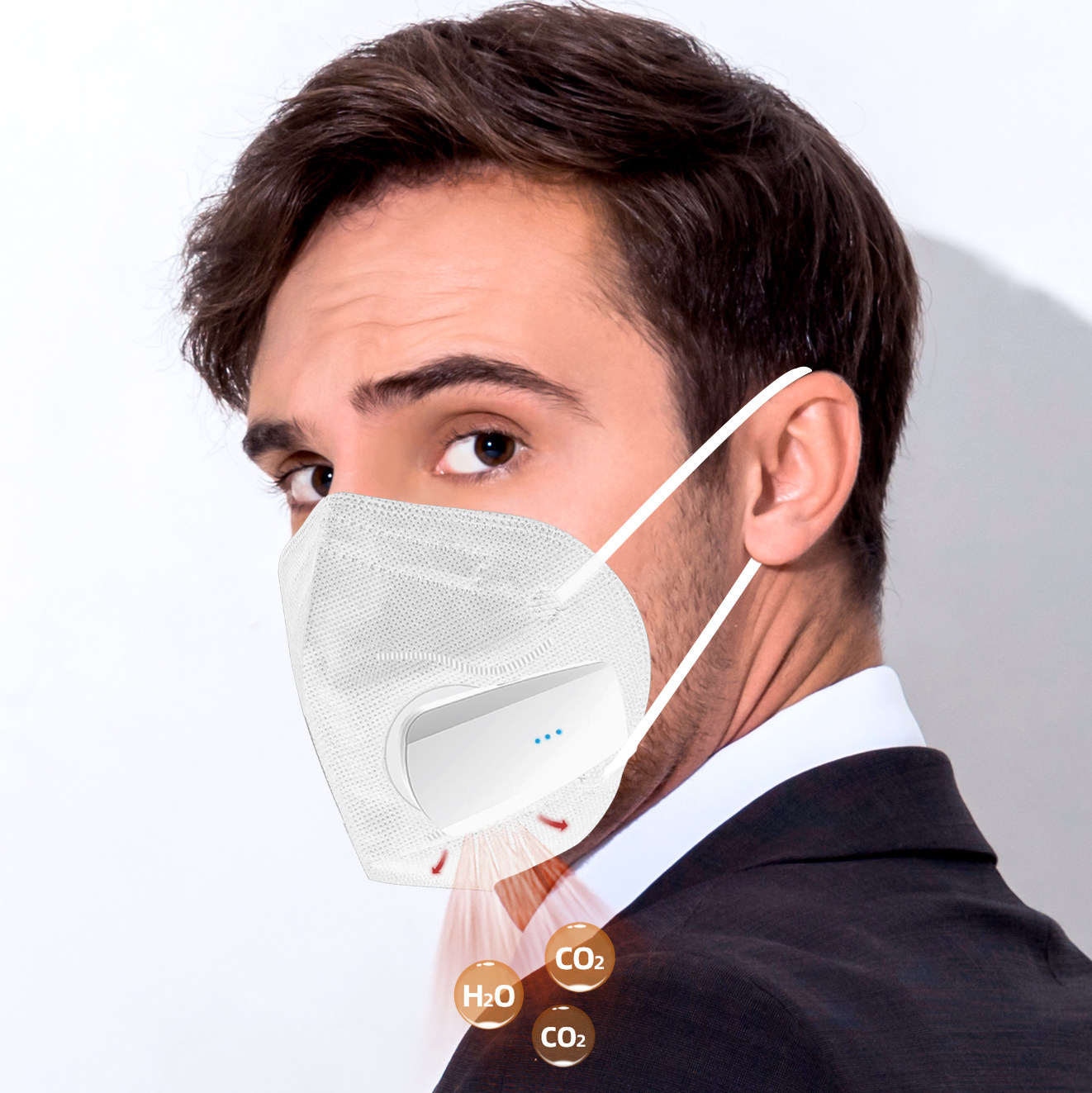 Kn95 Electric Flu Face Mask Pollution  Disposable Dust Masks