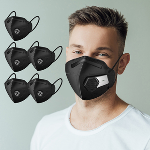 充电送风新风电动空气净化器口罩KN95孕妇防尘二手烟专用油烟面罩