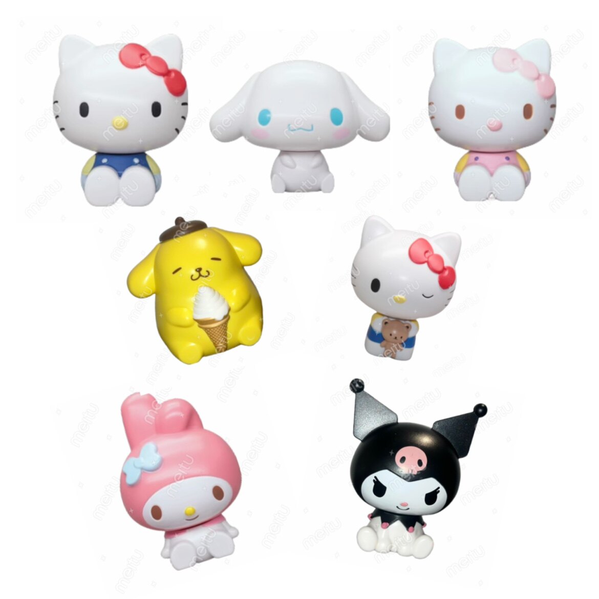 大头Q版库洛米 布丁狗 玉桂狗 kitty melody蛋糕装饰公仔礼品