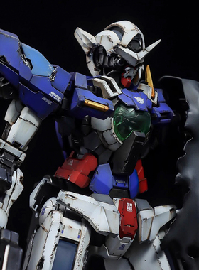 alexshop加工 代工 上色万代PG能天使EXIA豪华版 高达00战损套装