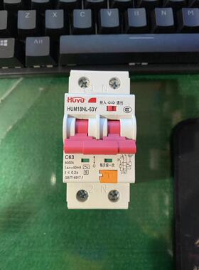 环宇 表箱 漏电断路器HUM18NL-63Y 2P/32 63 可投退50mA0.2S