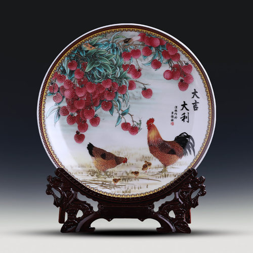 景德镇陶瓷器挂盘装饰家居饰品